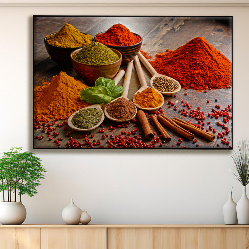 Textilspannrahmen mit Motiv: Gewürze