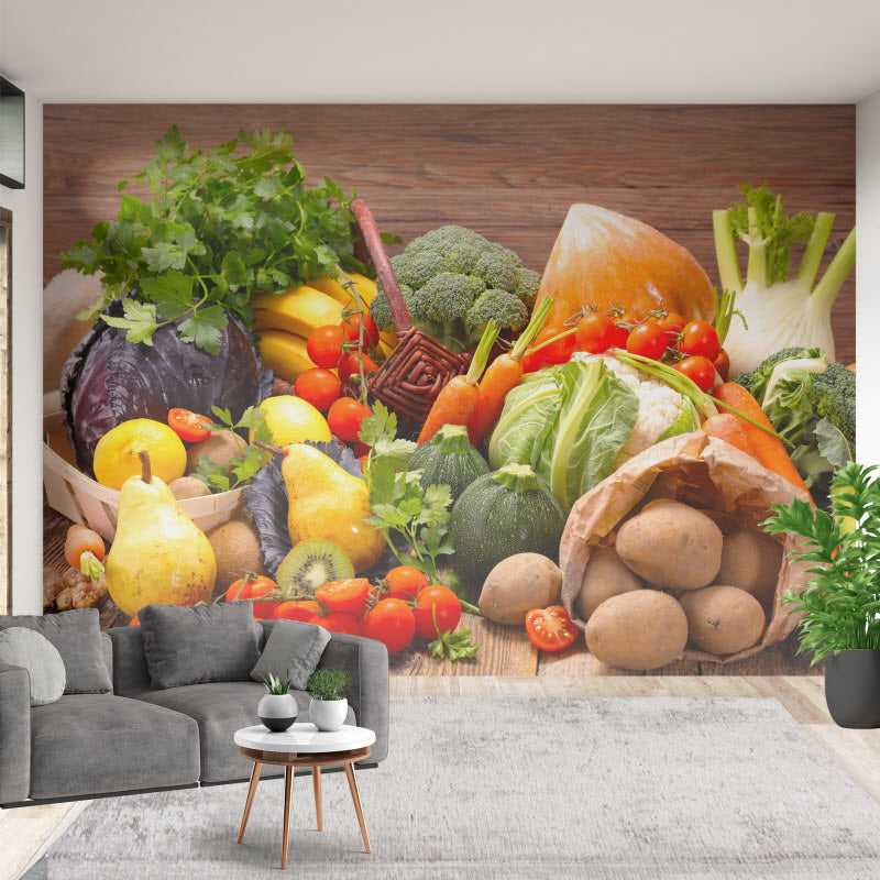 Tapete mit Motiv: Obst und Gemüse