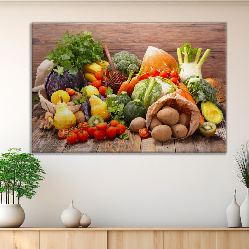 Leinwand mit Motiv: Obst und Gemüse