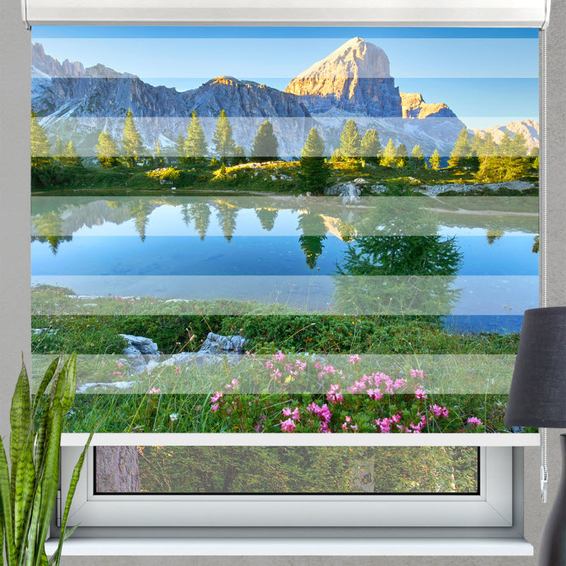 Doppelrollo mit Motiv: Dolomiten