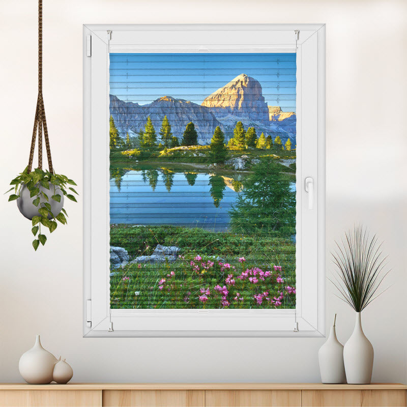 Plissee mit Motiv: Dolomiten