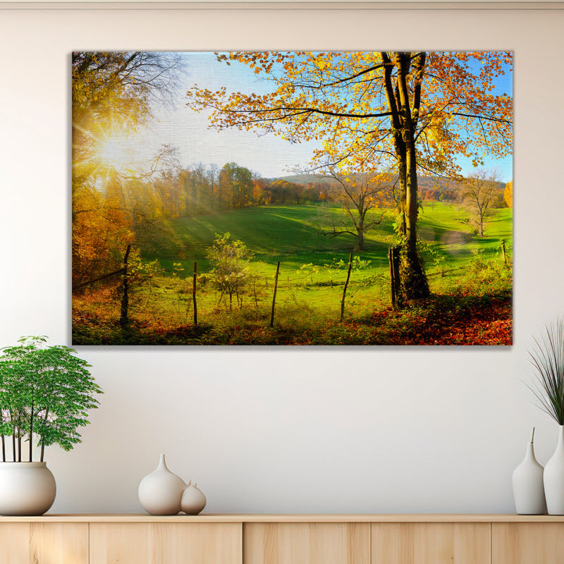 Leinwand mit Motiv: Landschaft im Herbst