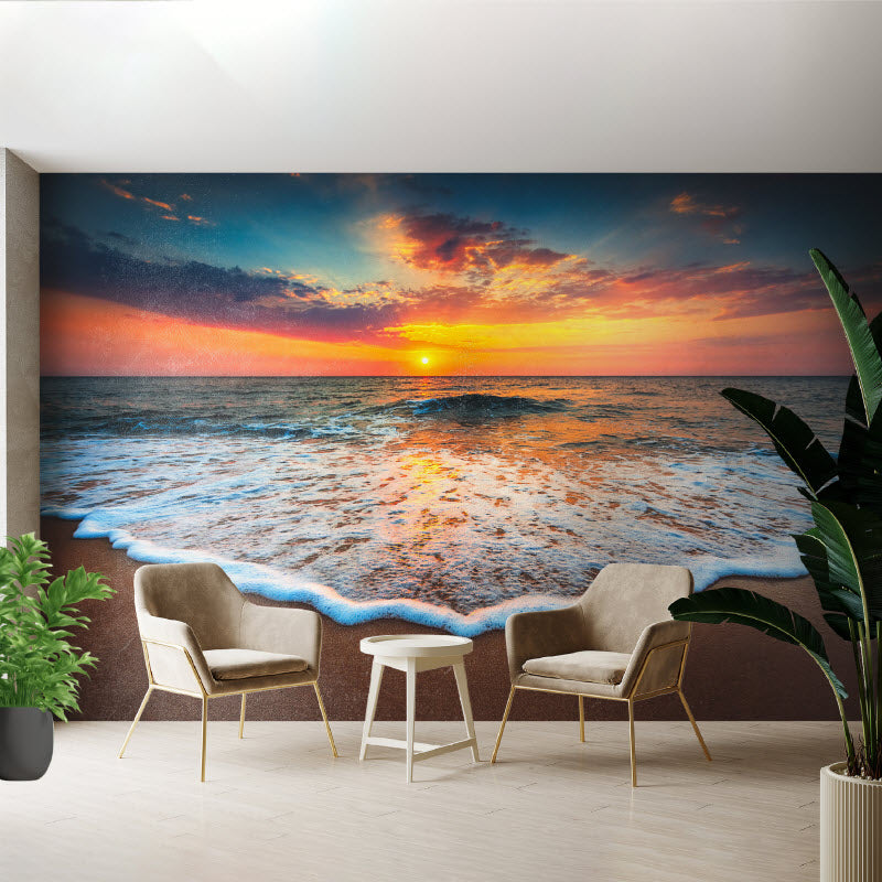 Tapete mit Motiv: Meeresrauschen Sonnenuntergang