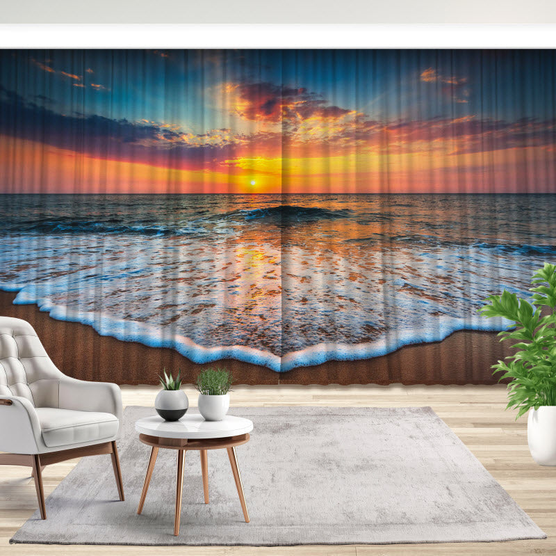 Fotovorhang: Meeresrauschen Sonnenuntergang