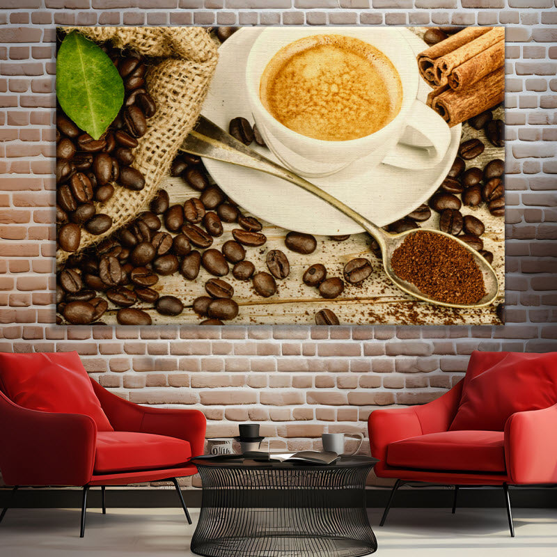 Leinwand mit Motiv: Der Kaffee