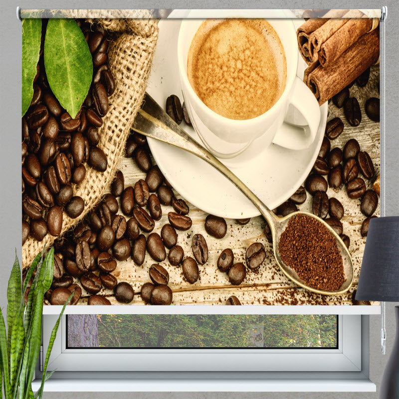 Rollo mit Motiv: Der Kaffee