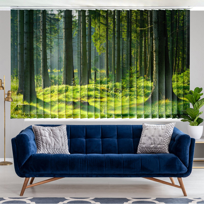 Lamellenvorhang mit Motiv: Fichtenwald