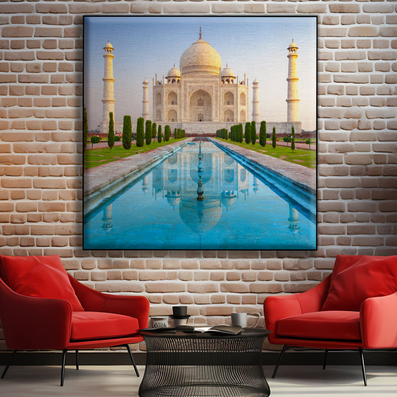 Textilspannrahmen mit Motiv: Taj Mahal