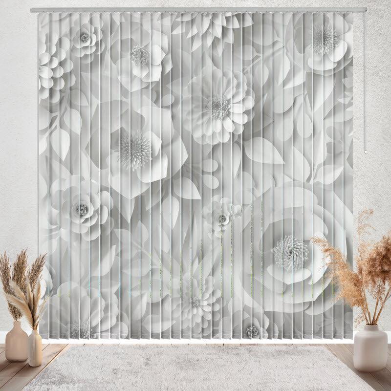 Lamellenvorhang mit Motiv: 3D Rosen
