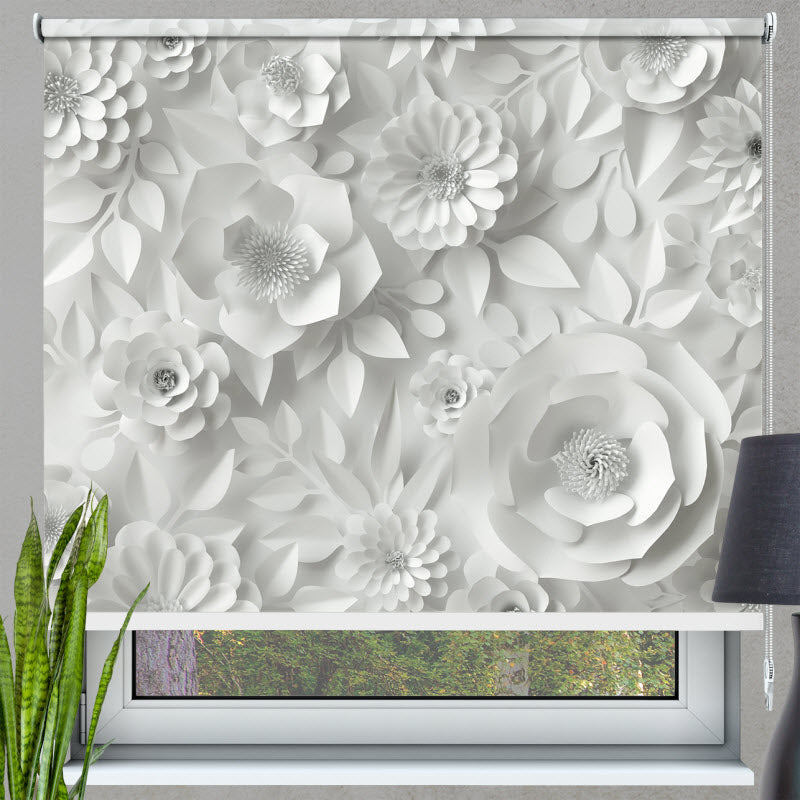 Rollo mit Motiv: 3D Rosen