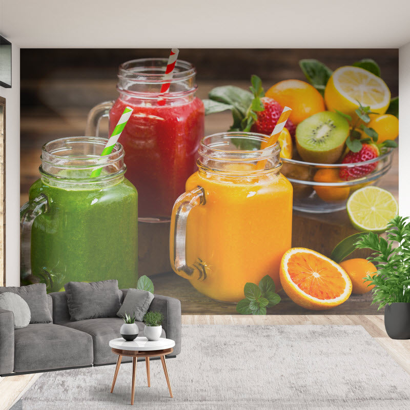 Tapete mit Motiv: Obstsmoothies