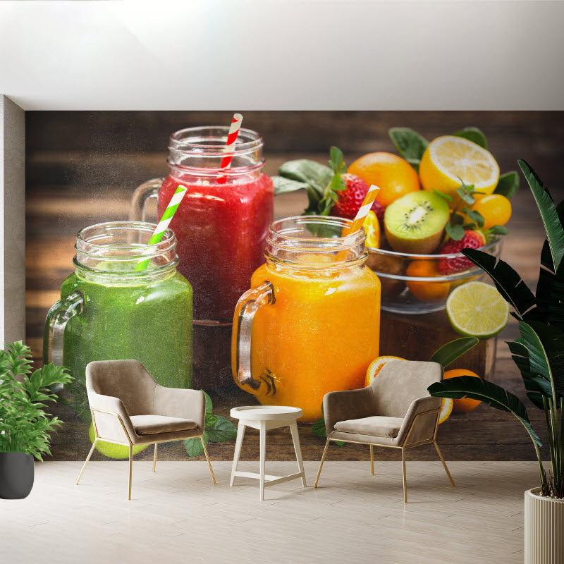 Tapete mit Motiv: Obstsmoothies