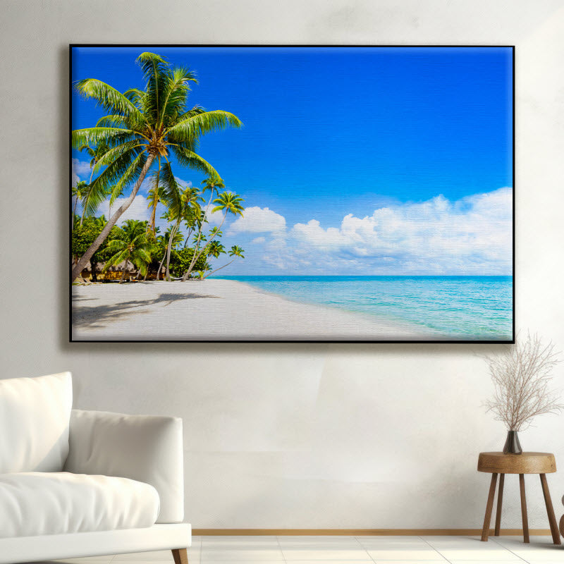 Textilspannrahmen mit Motiv: Kristallklares Meer