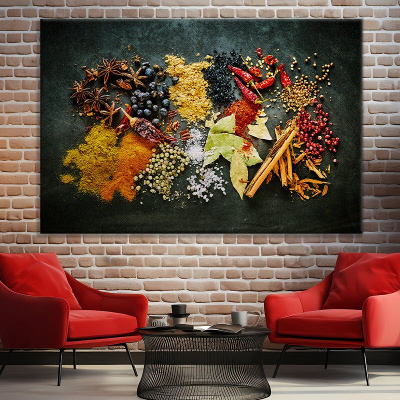 Leinwand mit Motiv: Aromatisch Scharfe Gewürze