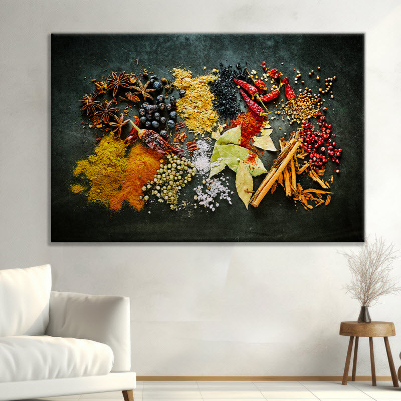 Leinwand mit Motiv: Aromatisch Scharfe Gewürze