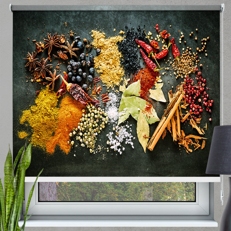 Rollo mit Motiv: Aromatisch Scharfe Gewürze