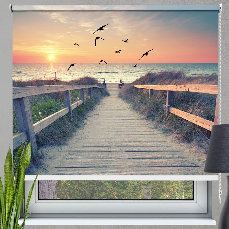 Rollo mit Motiv: Romantischer Abend am Strand