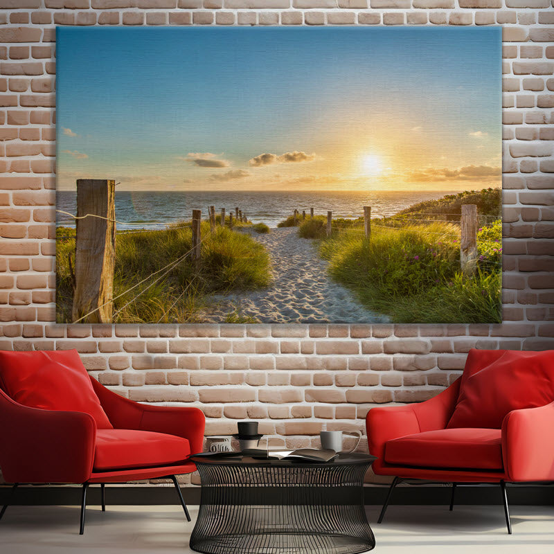 Leinwand mit Motiv: Der Weg zum Meer