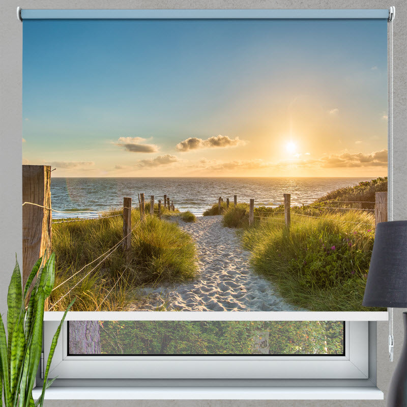 Rollo mit Motiv: Der Weg zum Meer