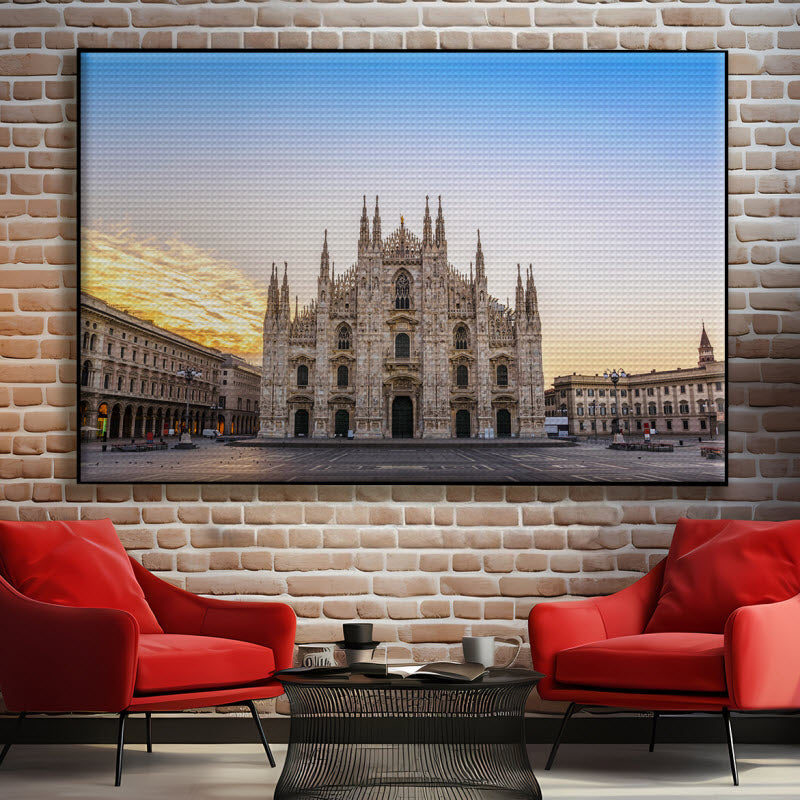 Akustikstoff mit Motiv: Milano