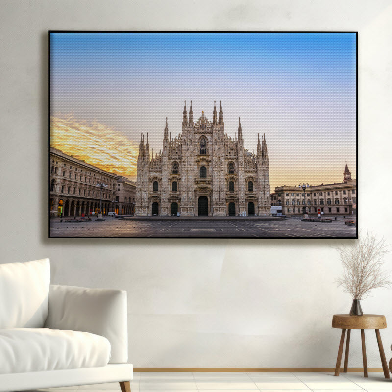 Akustikstoff mit Motiv: Milano