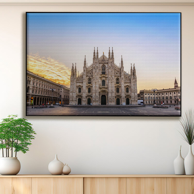 Akustikstoff mit Motiv: Milano