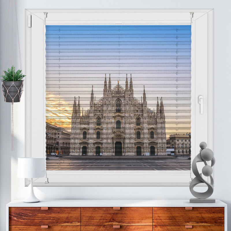 Plissee mit Motiv: Milano