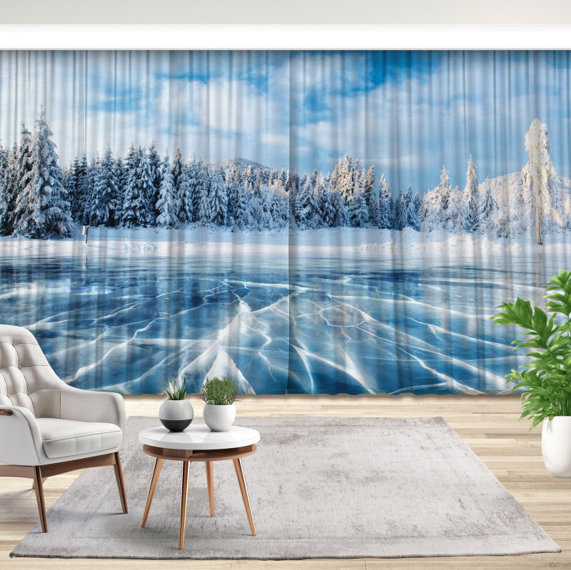 Fotovorhang: Blaues Eis