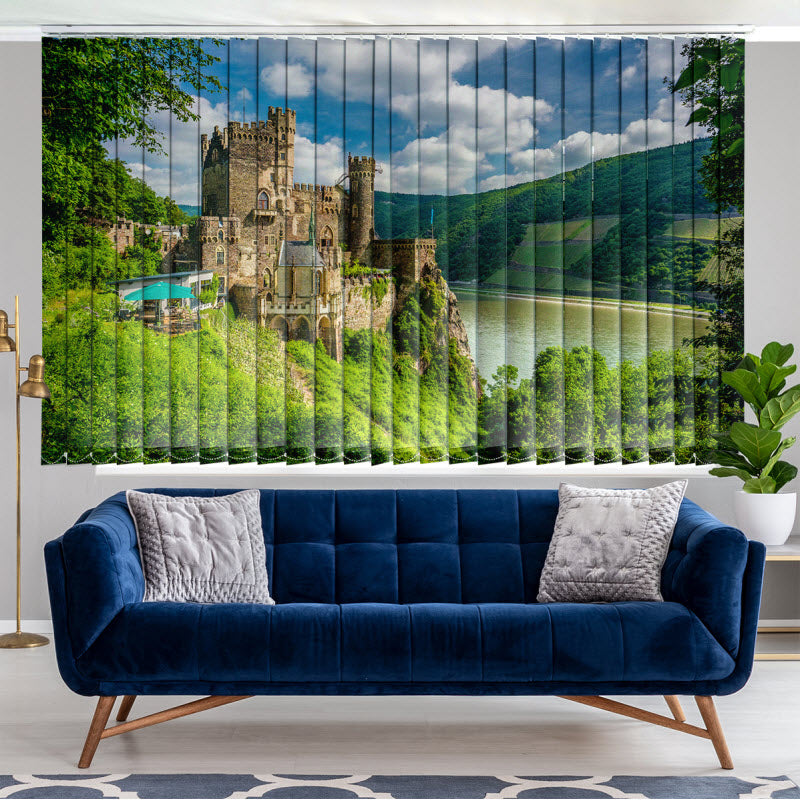 Lamellenvorhang mit Motiv: Burg Rheinstein