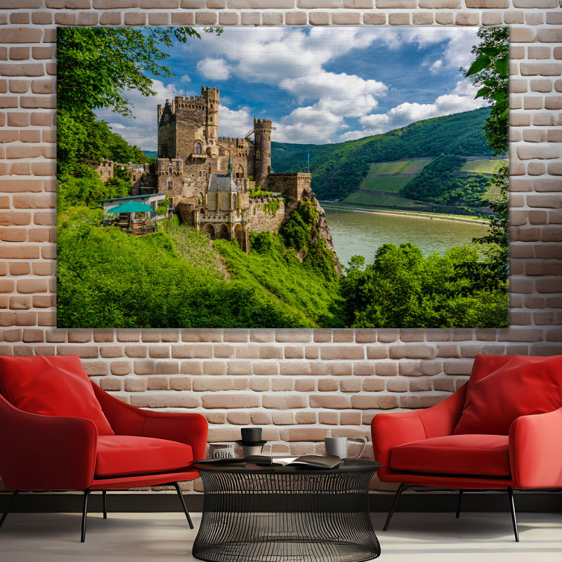 Leinwand mit Motiv: Burg Rheinstein