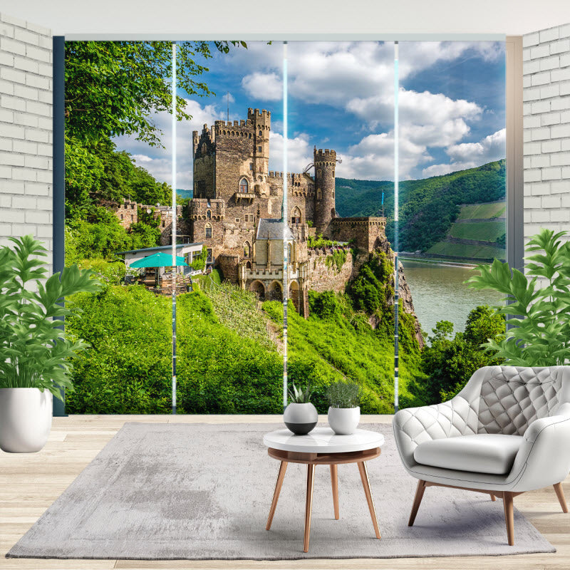 Schiebegardine mit Motiv: Burg Rheinstein