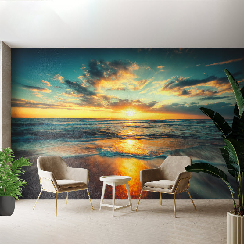 Tapete mit Motiv: Meer mit Sonnenuntergang