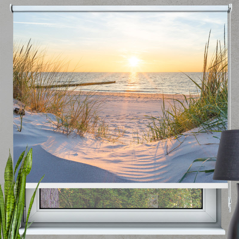 Rollo mit Motiv: Sonnenuntergang an der Ostsee