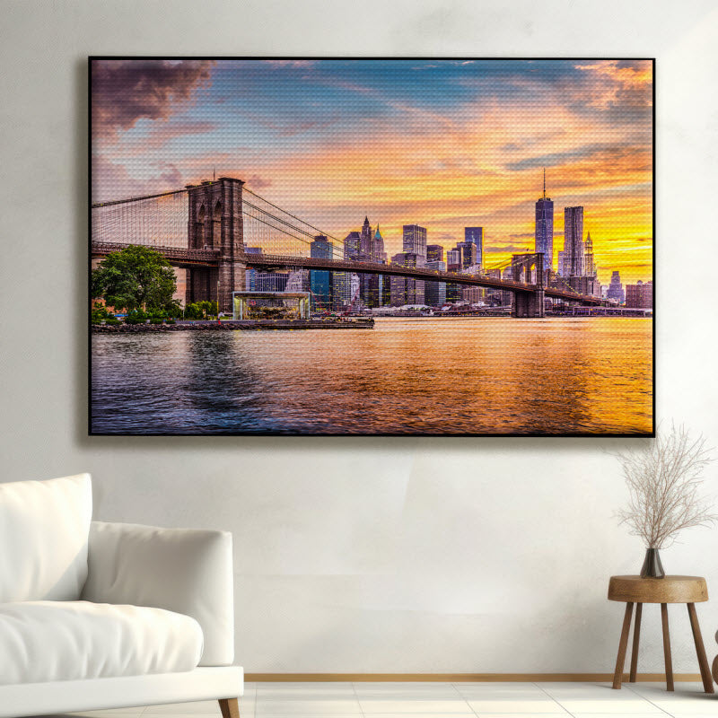 Akustikstoff mit Motiv: New York City