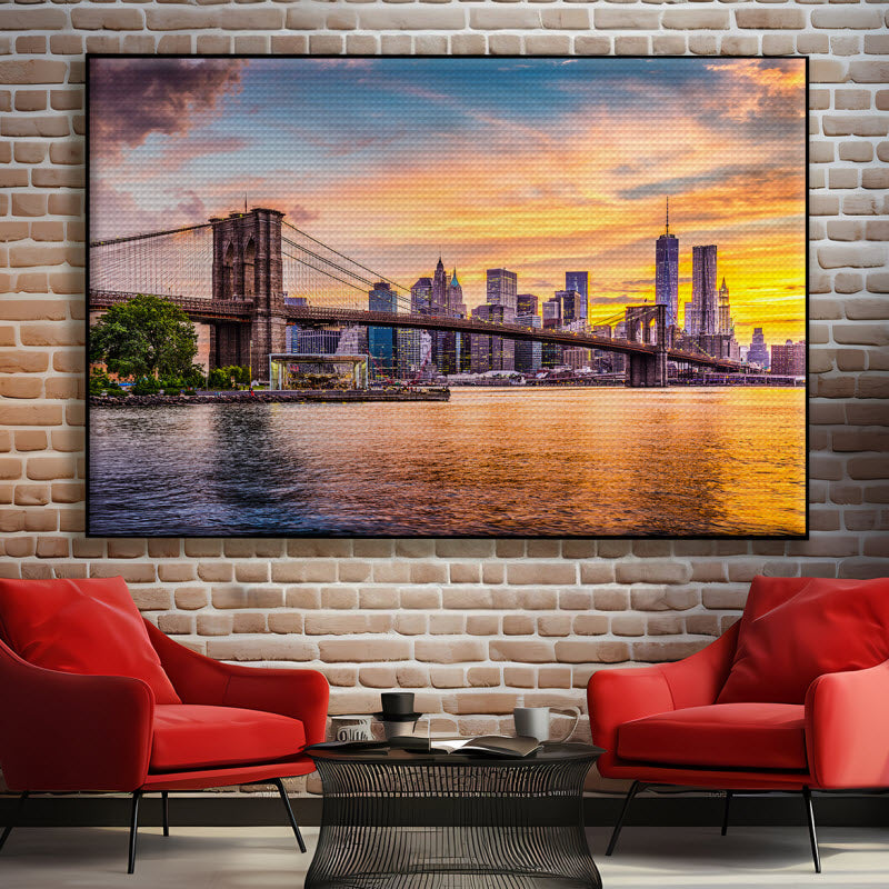 Akustikstoff mit Motiv: New York City