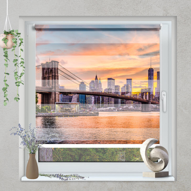 Klemmfix Doppelrollo mit Motiv: New York City