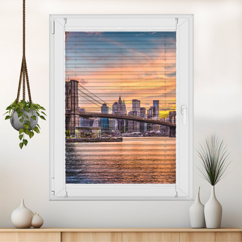 Plissee mit Motiv: New York City