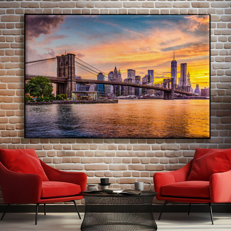 Textilspannrahmen mit Motiv: New York City