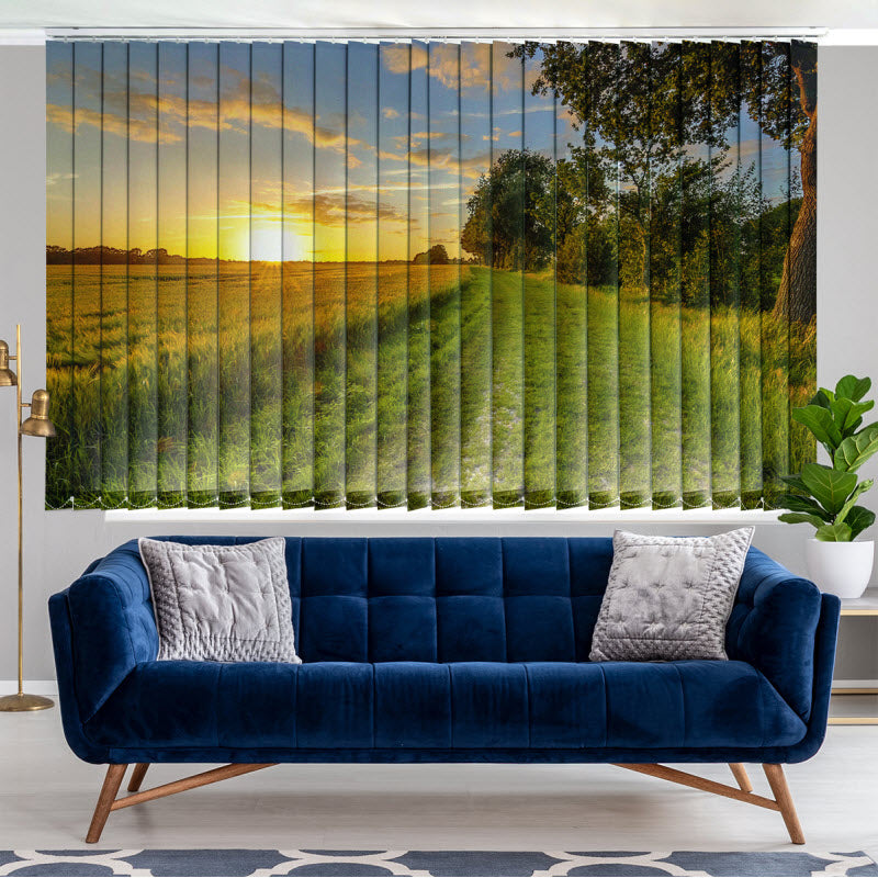 Lamellenvorhang mit Motiv: Weizenfeld