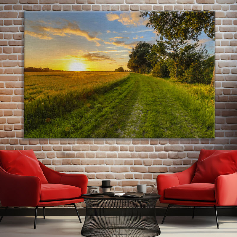 Leinwand mit Motiv: Weizenfeld