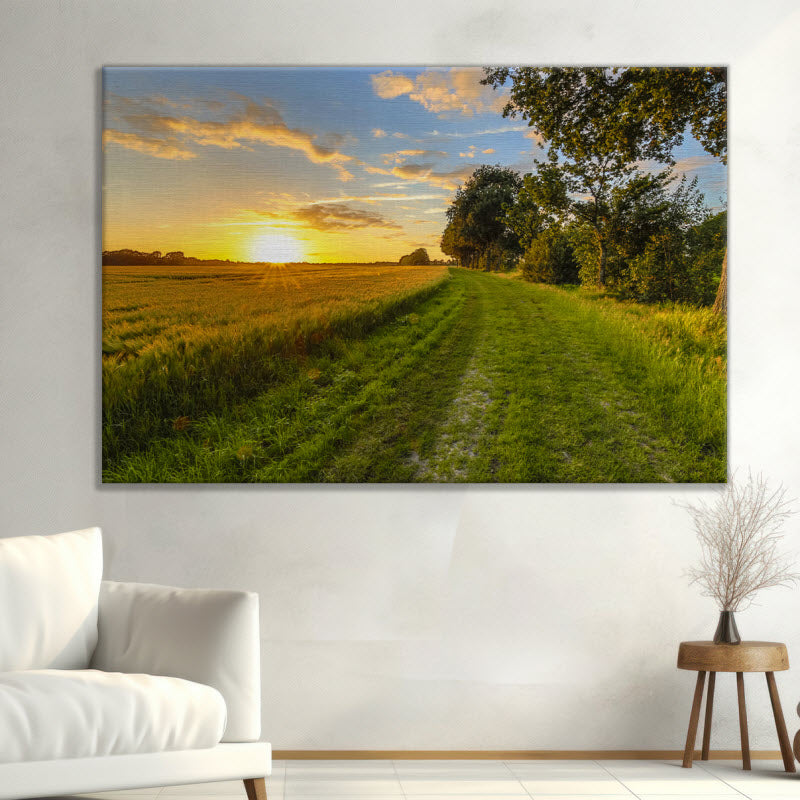 Leinwand mit Motiv: Weizenfeld