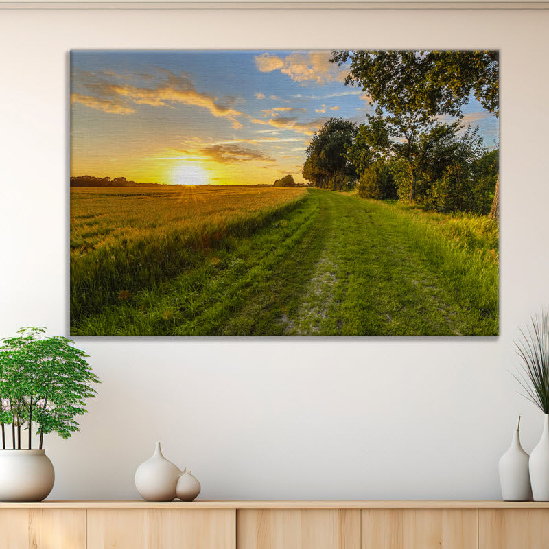 Leinwand mit Motiv: Weizenfeld