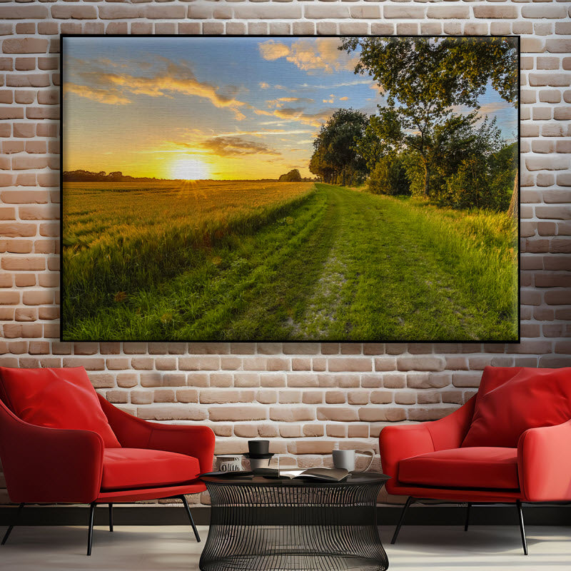 Textilspannrahmen mit Motiv: Weizenfeld