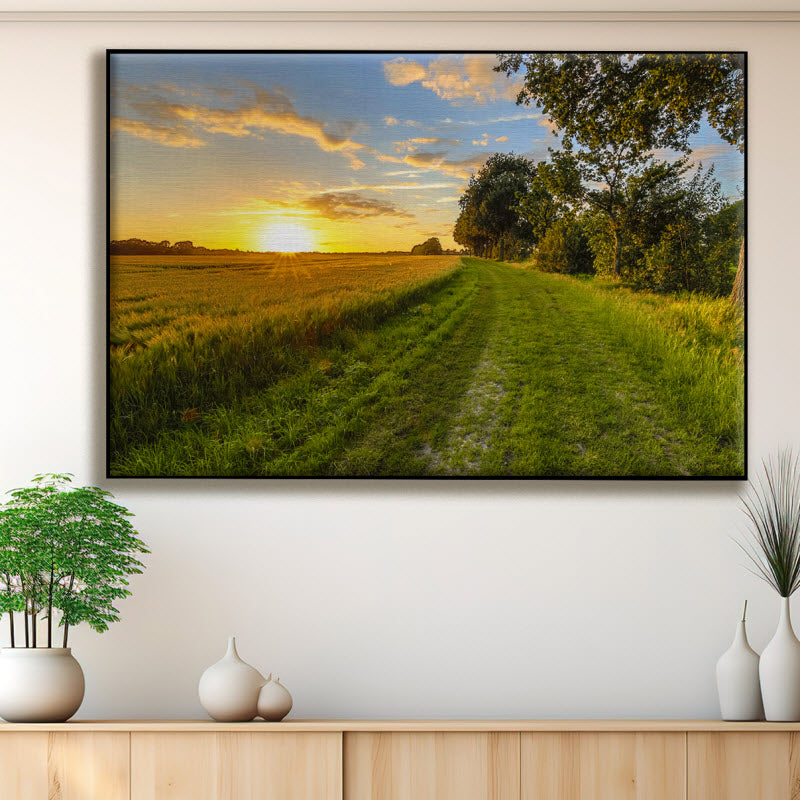 Textilspannrahmen mit Motiv: Weizenfeld