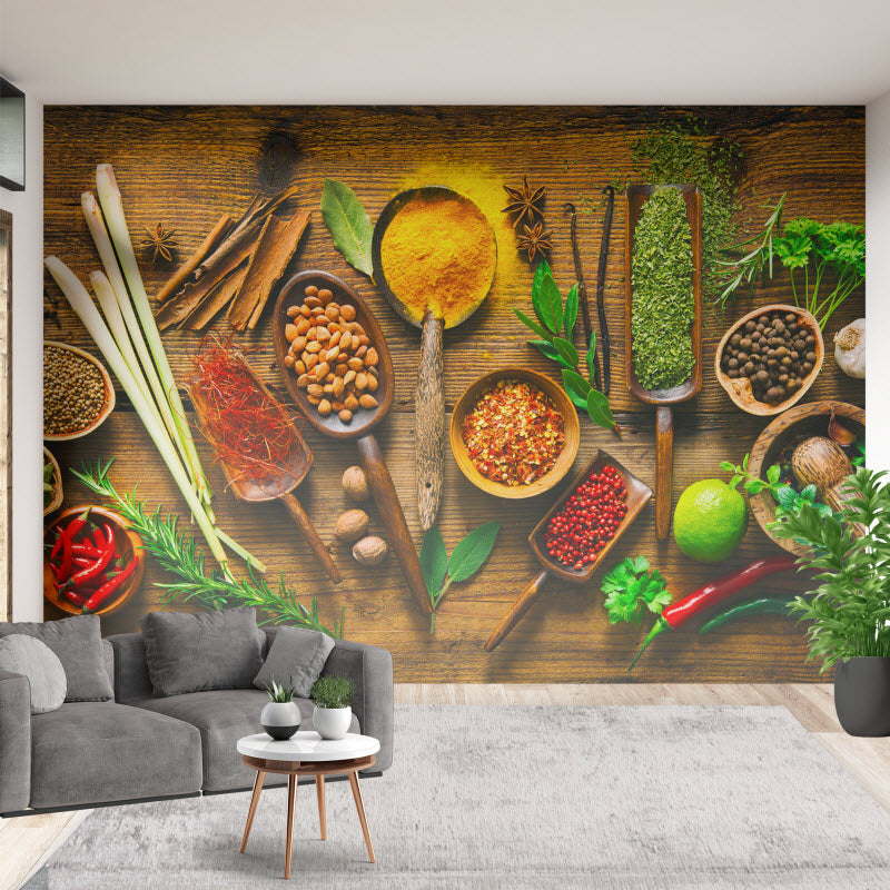 Tapete mit Motiv: Gewürze und Kräuter