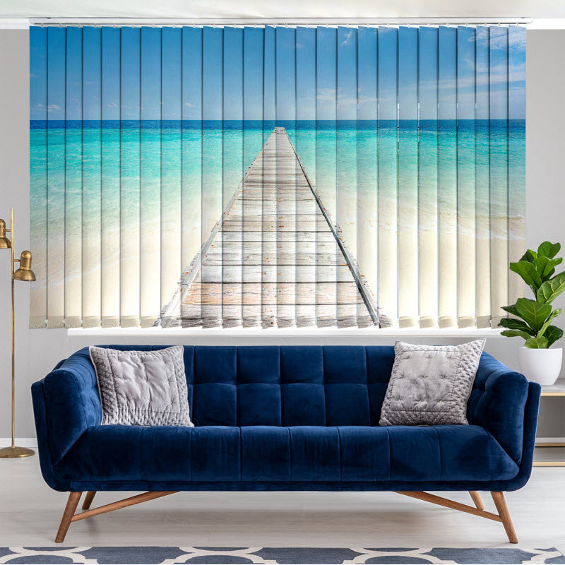 Lamellenvorhang mit Motiv: Insel in den Tropen