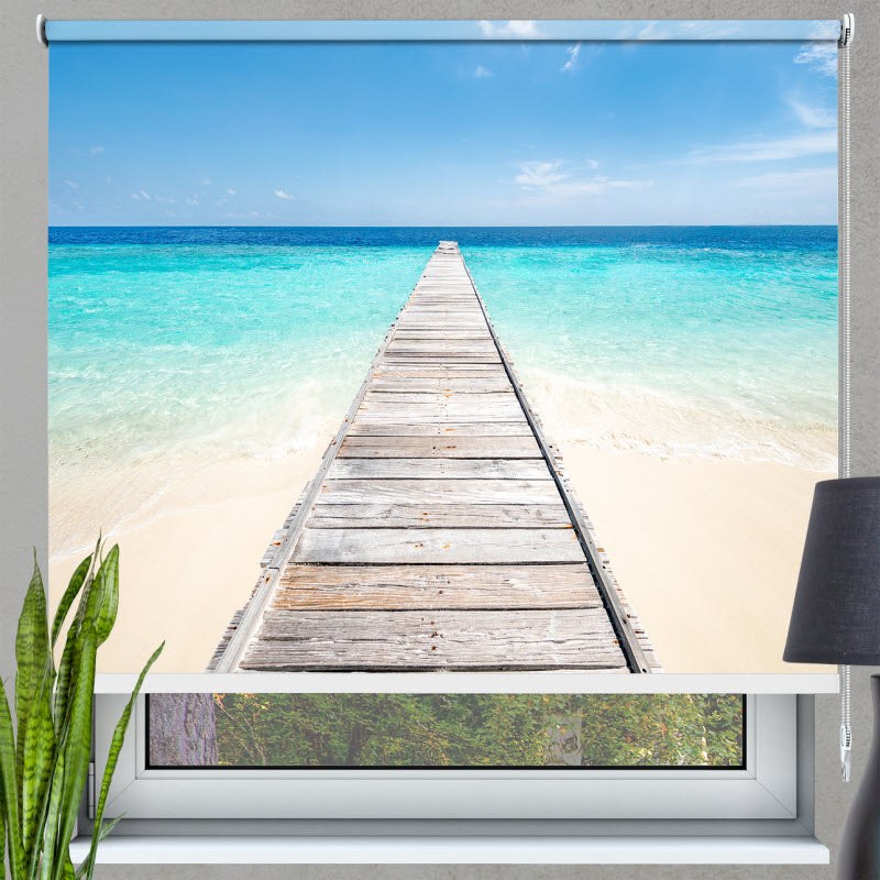 Rollo mit Motiv: Insel in den Tropen