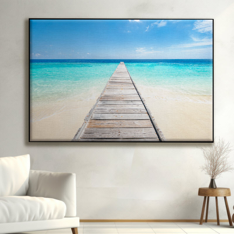 Textilspannrahmen mit Motiv: Insel in den Tropen