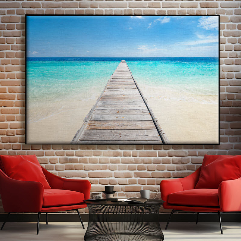 Textilspannrahmen mit Motiv: Insel in den Tropen