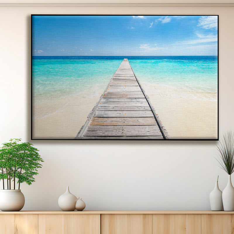 Textilspannrahmen mit Motiv: Insel in den Tropen